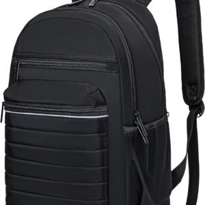 Travel Backpack for Men and Women Carry-On, Backpack Purse for Women, Anti-Theft Women backpacks, Casual Back pack for College(Carbon Black)