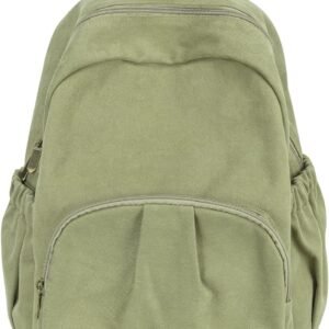 Canvas Backpack for Women Men Lightweight Bookbag for College Aesthetic Backpack for Travel Casual Daypack