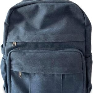 Laptop Backpack Women,Canvas Bag, Durable Travel Vintage Backpack,Retro Casual Backpack,Girls Work Daypack Rucksack (Blue)